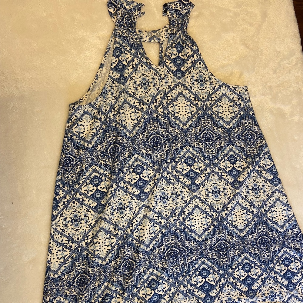 Pink Rose Sun Dress Size Large.